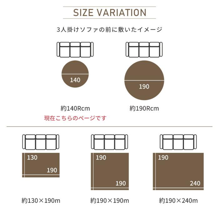 ERARE（エラーレ） ラグ 厚手 新EXマイクロ2層 ウレタンラグ 長方形