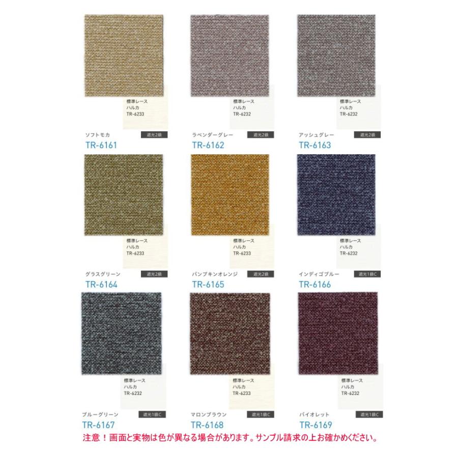 ロールスクリーン 防炎 ウォッシャブル TOSO トーソー マイテック 標準 シェニル遮光 1〜2級 TR6161〜TR6169 幅50.5〜80cmＸ高さ10〜80cmまで