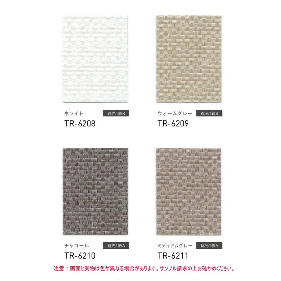 ロールスクリーン TOSO トーソー 防炎 マイテック 標準 遮光 1級 ルノファブBC TR6208〜TR6211 幅50.5〜80cmＸ高さ201〜240cmまで_1