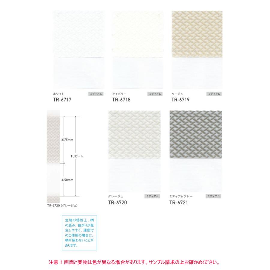 ロールスクリーン 調光 TOSO トーソー 防炎 ビジックライト JQクロス TR6717〜TR6721 幅120.5〜160cmＸ高さ30〜80cmまで_1