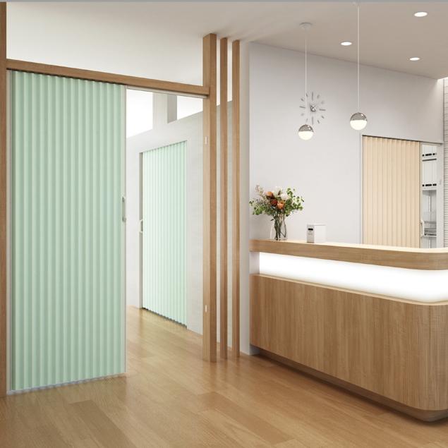 25【新品未使用】 アコーディオンカーテン 片開き 間仕切り タチカワ 防炎 防汚加工 制菌 SEK加工 メディエ AC8012〜8016 幅361〜400ｃｍＸ高さ50ｃｍ〜170ｃｍまで 【AAA1292878810】(45771円)