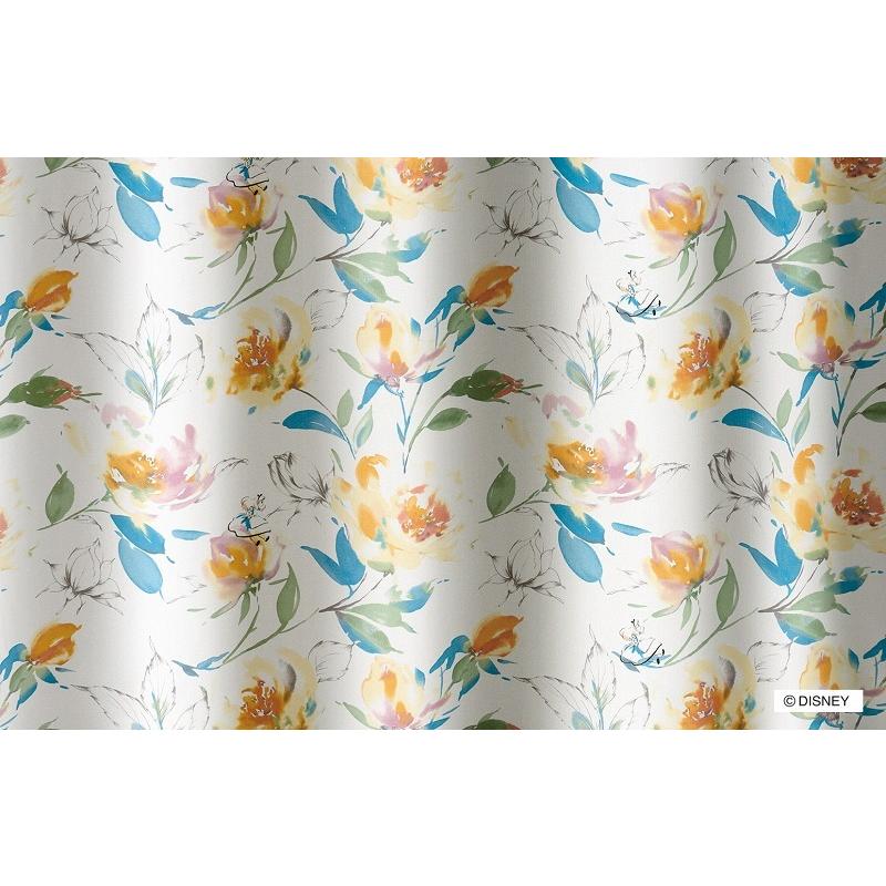 アリス カーテン ドレープ ローズガーデン 約100×178cm 2枚組(1窓分