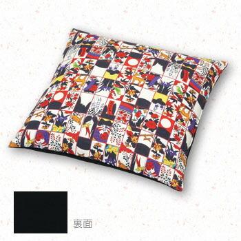 工夫庵 小粋 小座布団 花札/京矢絣 カバーサイズ 43×43cm 通常わた入り