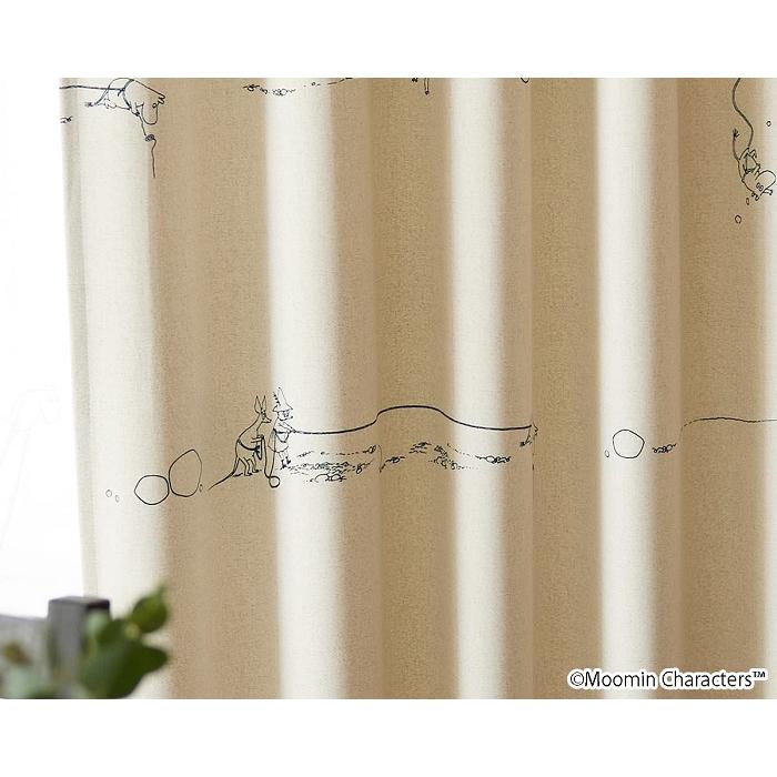 【在庫処分】スミノエ MOOMIN デニムボーダー カーテン ドレープ 1枚入 190277455_000001.jpg
