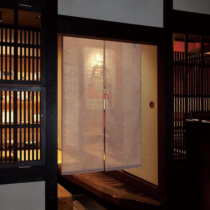 工夫庵 綿 生成 のれん 綿 ブッチャー NK（生成）90cm×150cm 綿100