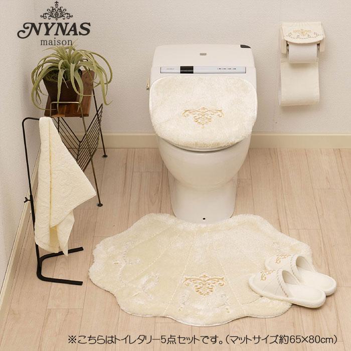 トイレタリー3点セット ニーナス ロマンスシェル 兼用フタカバー 
