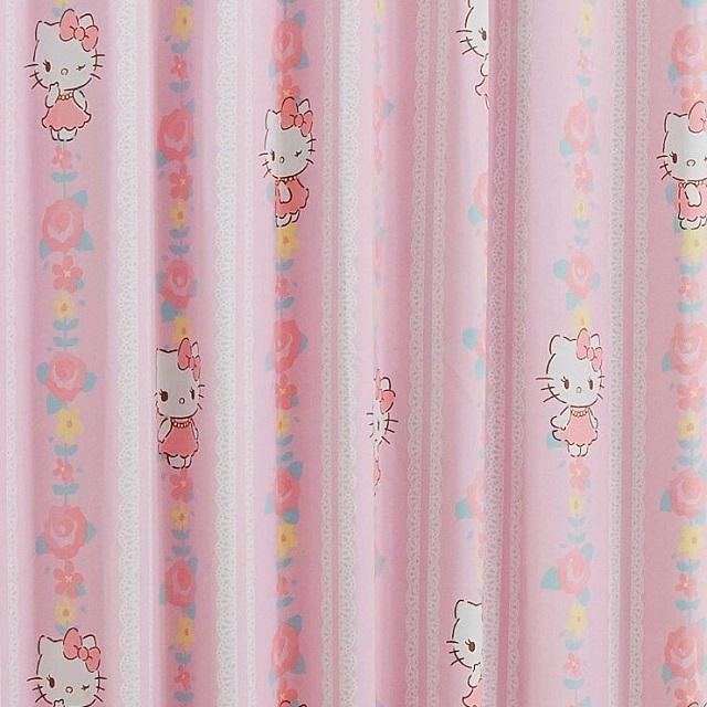 新品未使用♥　ハローキティ　カーテン100×200　遮光　遮熱 ハローキティ 2級遮光遮熱カーテン 幅100×200丈 2枚組 サンリオ Sanrio