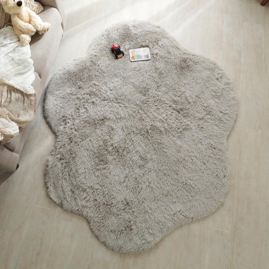 ラグマット | 洗える雲ラグ！ふわふわ雲型のおしゃれなシャギーラグ　約130x170cm |  | 10