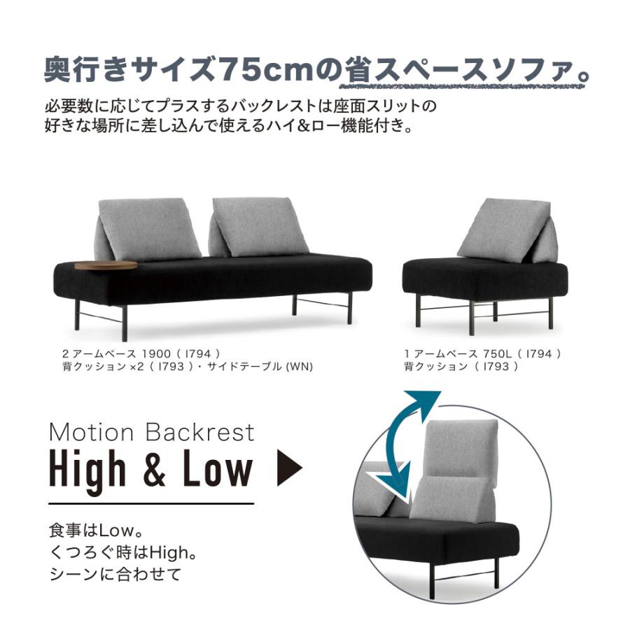 マルイチセーリング BRUNCH ブランチ 2アームベース 1900（座面本体※背