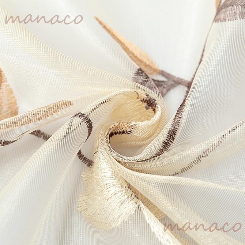 刺繍 レース カーテン 最高品質 ホワイト グリーン 2枚セット ベージュ ポール 目隠し 生地感 |  | 10