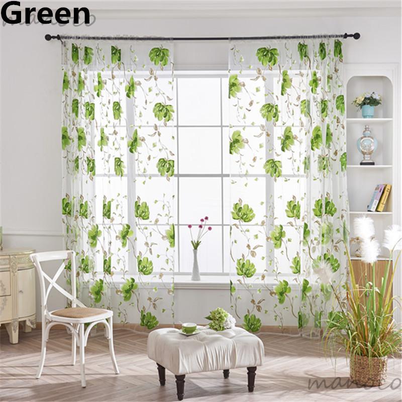 のれん レースカーテン カーテン 大きい柄花 ピンク ブルー グリーン 茶 黒 パープル 柄 2枚セット ラメ  花柄 レースカーテン 花 植物柄 生地 暖簾 |  | 02