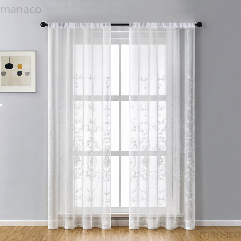 レースカーテン ロング レース カーテン トルコ 刺繍 花柄 おしゃれ インテリア 白 ベージュ 高級 綺麗 のれん ミラー 突っ張り棒 ポール |  | 07