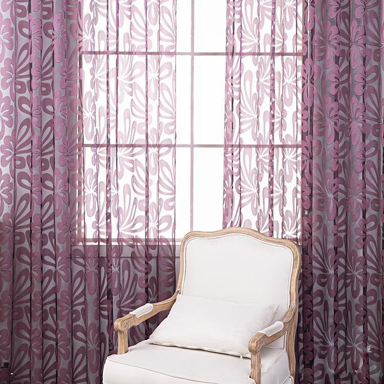 薄紫 プリーツ レースカーテン　135×100 2枚分 スミノエ カーテン 100×176cm ディズニー ラプンツェル レースカーテン