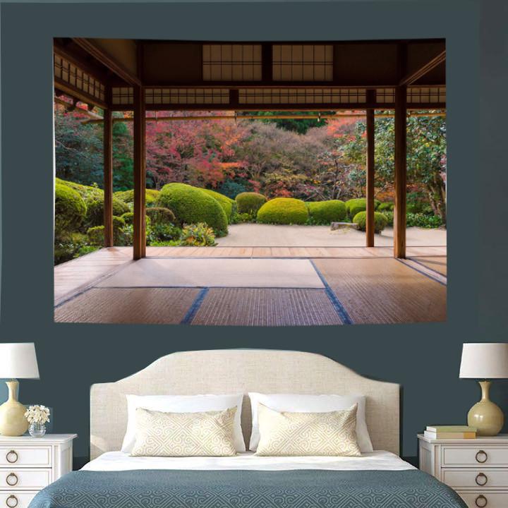 タペストリー おしゃれ 北欧 大判 海外 金具付 パリ 街並み 生地 布 だ