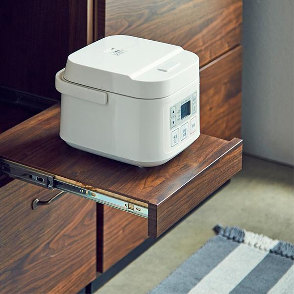【開梱設置無料】 オープンボード キッチンボード ダイニングボード 食器棚 カップボード キッチン収納 収納家具 幅105cm 完成品 大川 日本製 国産 家電収納_6