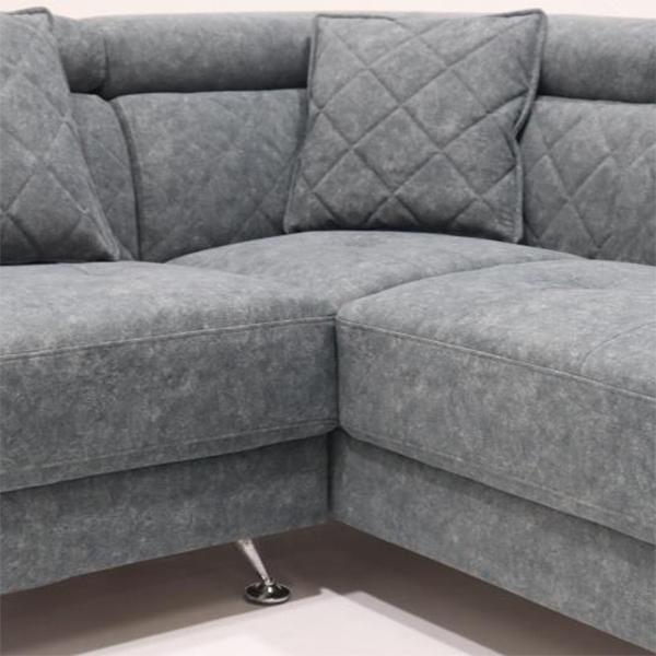 ソファー ソファ カウチソファ ごろ寝ソファ ファブリックレザー 脚付き 金属脚 シルバー グレージュ ブルーグレージュ おしゃれ シンプル 新生活 引っ越し 大川