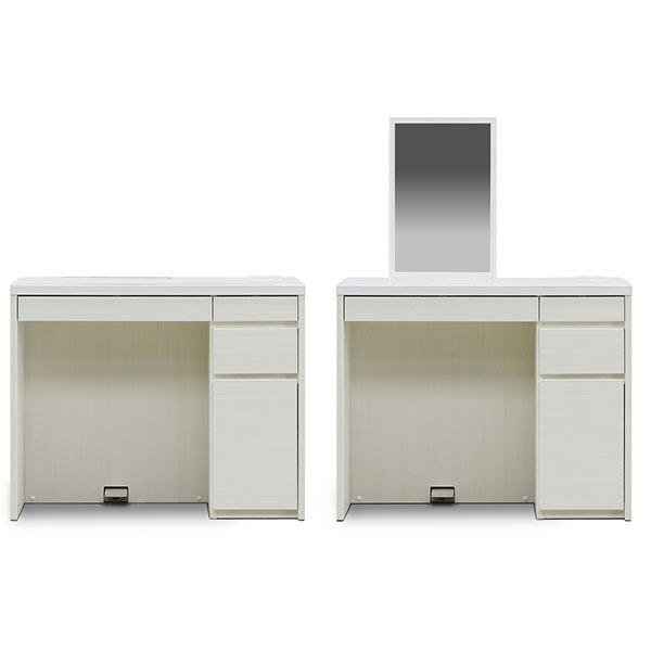 ドレッサー 鏡台 白 収納ミラー 完成品 : インテリアMOKA - 通販