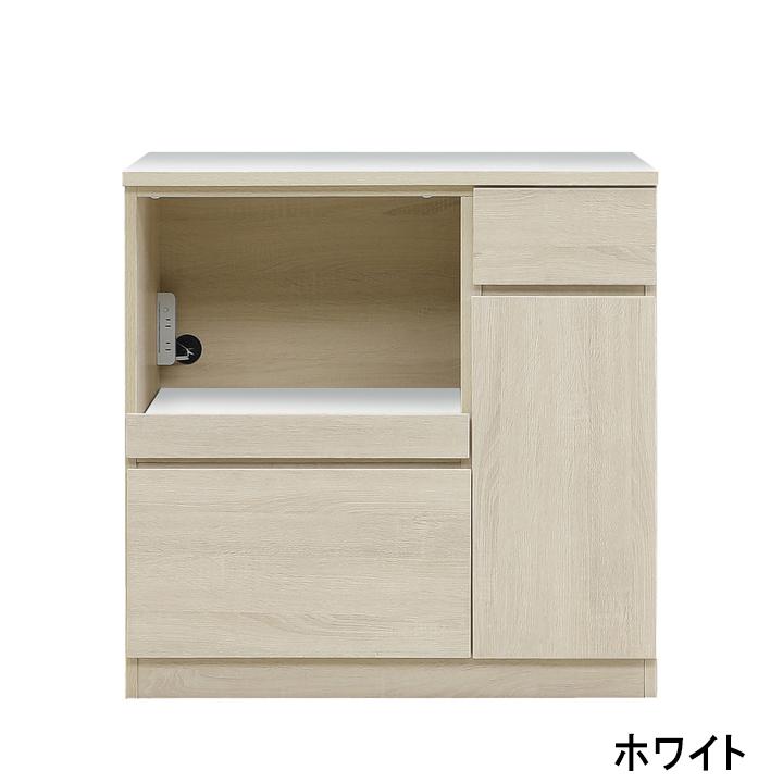 レンジ台 キッチンボード キッチンカウンター レンジボード 調理場 料理台 キッチン収納 キッチン棚 レンジ置き 日本製 幅90cm 棚 完成品 シンプルの画像