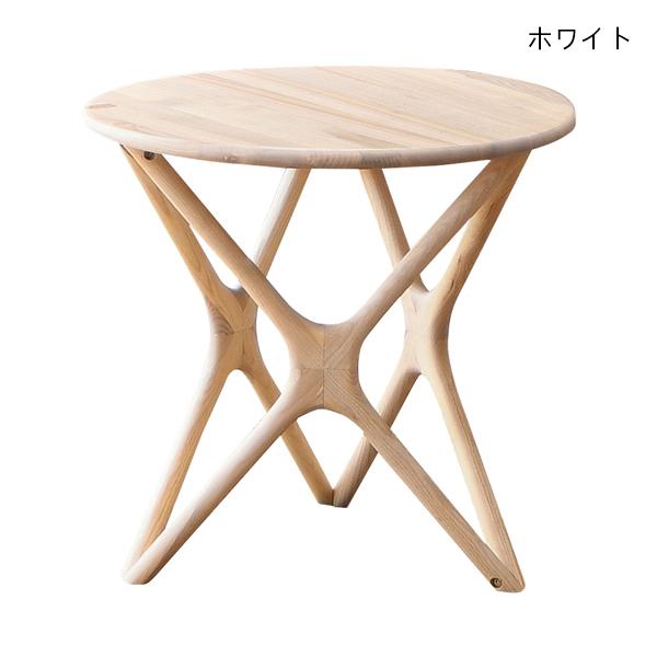 センターテーブル リビングテーブル テーブル 丸テーブル 幅60X奥行60X高さ56 幅60 食卓テーブル モダン おしゃれ ホワイト ブラウン_2