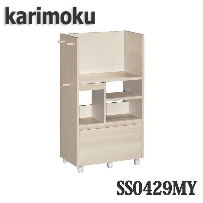 【開梱設置付き】カリモク家具 SS0429 マルチラック 幅600×奥348×高1071mm ランドセルラック 送料無料、日本製国産の画像