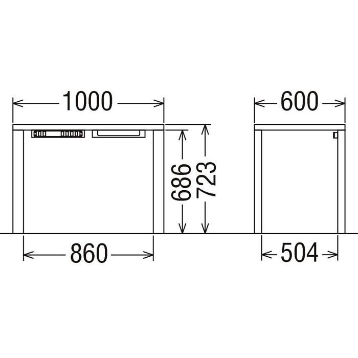 【開梱設置付き】カリモク家具　ST3088　ボナシェルタ　幅1000×奥600×高723mm　学習デスク　送料無料　日本製国産_10