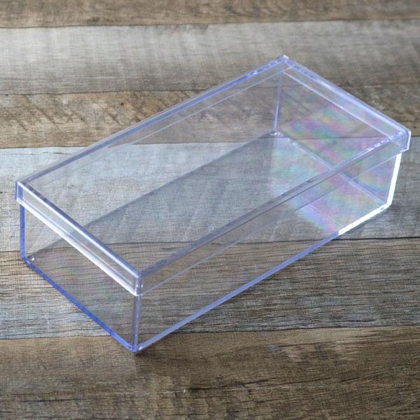 クリアケース フタ付き 幅21.7×奥行10.6×高さ5.6cm 小物入れ
