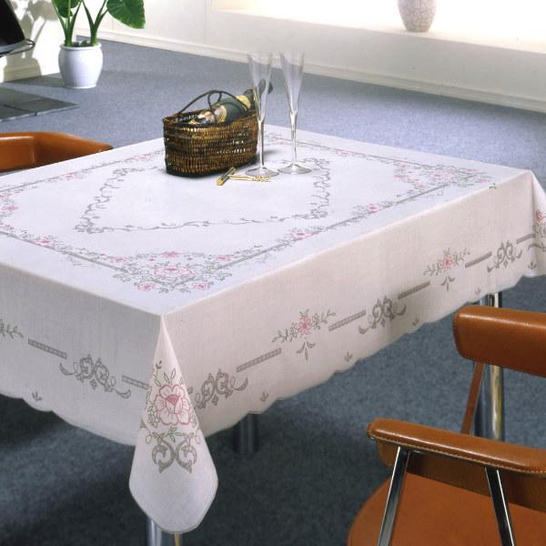 テーブルクロス 120×150cm MGプリントレース ローレライ 樹脂製 日本製