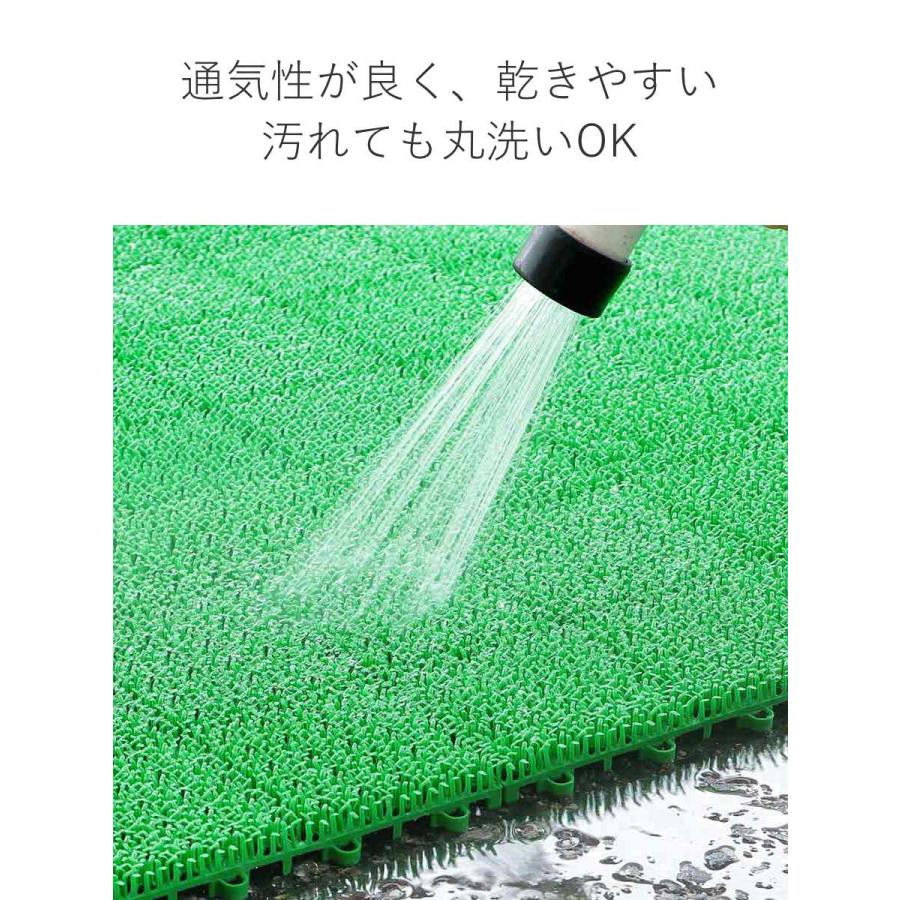 人工芝 ジョイント 若草ユニット 本体 30×30cm 180枚セット EVタイプ （ 人工 芝 庭 ベランダ ウッドデッキ ガーデン マット 耐久性 ）｜interior-palette｜07