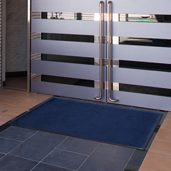 屋内 屋外 業務用 120×150cm スタンダードマットECO 寒色系 オフィス サイズオーダー （ 屋内用 屋外用 除塵 洗える 【エントラップマット】 滑り止め ）