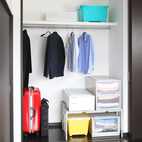 クローゼット 整理棚 幅76 93 奥行25 高さ36 38 40 43cm フリーラック ピタッ と伸びるん棚 2台セット 棚 ラック 収納 押入れ収納 収納棚 伸縮 インテリアパレットヤフー店 通販 Yahoo ショッピング