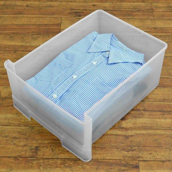 収納ケース 深型 1段 引き出し モノトーンカラー プラスチック製