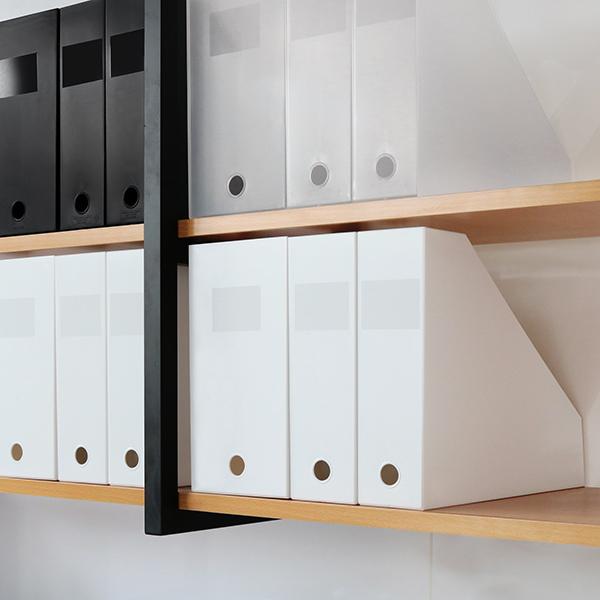 Like-it ファイルケース A4 ワイド 縦型 横型 前開き 同色4個