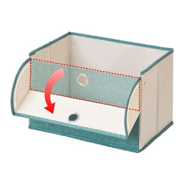 収納ボックス 幅38 奥行25 高さ25cm カラーボックス インナーボックス 収納 前開き インナーケース 収納ケース ファブリック 布 インテリアパレットヤフー店 通販 Yahoo ショッピング