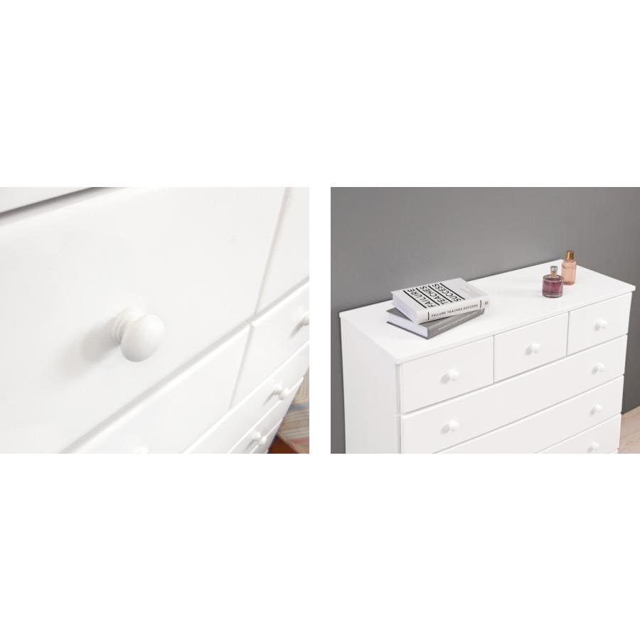 チェスト 5段 洋タンス 桐製 シンプルチェスト 幅87cm （ 衣類収納