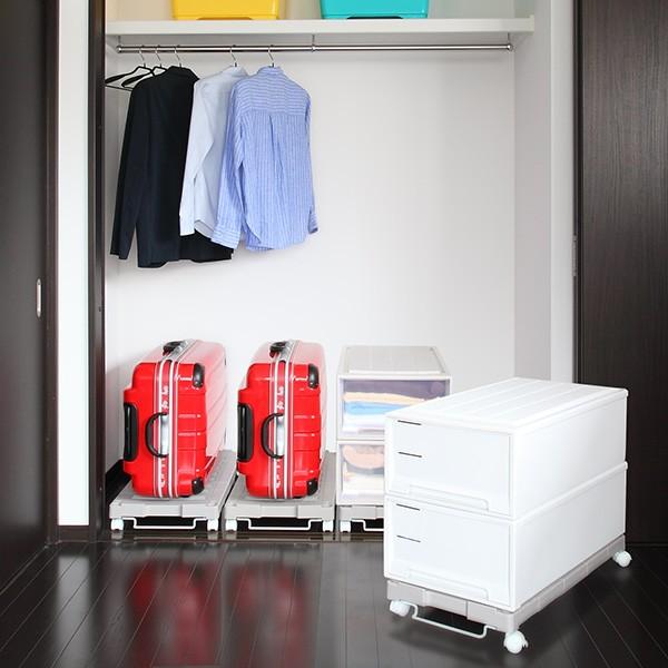 押入れ収納キャリー 幅54 76 奥行37 高さ11cm 押入れ キャリー 台車 キャスター付き 4台セット 押入れ収納 収納 平台車 すのこ 伸縮タイプ set インテリアパレットヤフー店 通販 Yahoo ショッピング