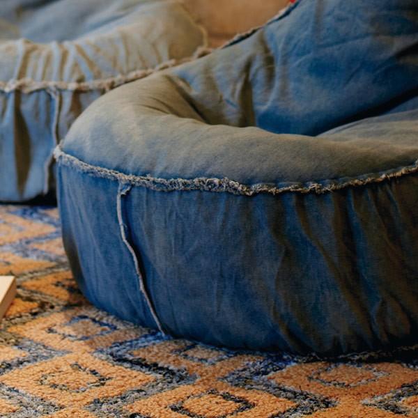 ビーズクッション クッション デニム チェアービーズクッション