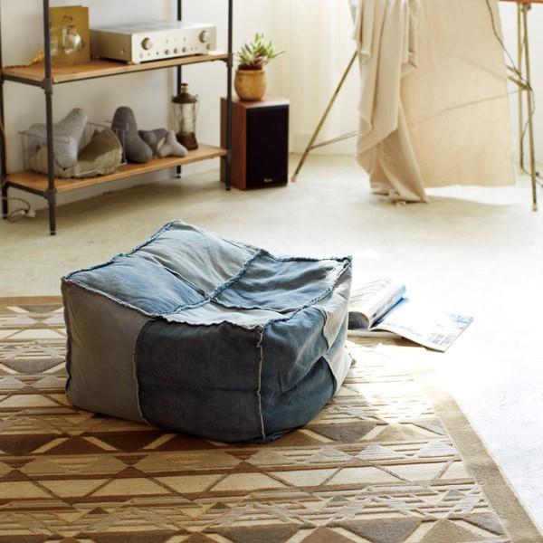 クッション デニム ビーズクッション ヴェント VENTO （ ソファ ビーズ