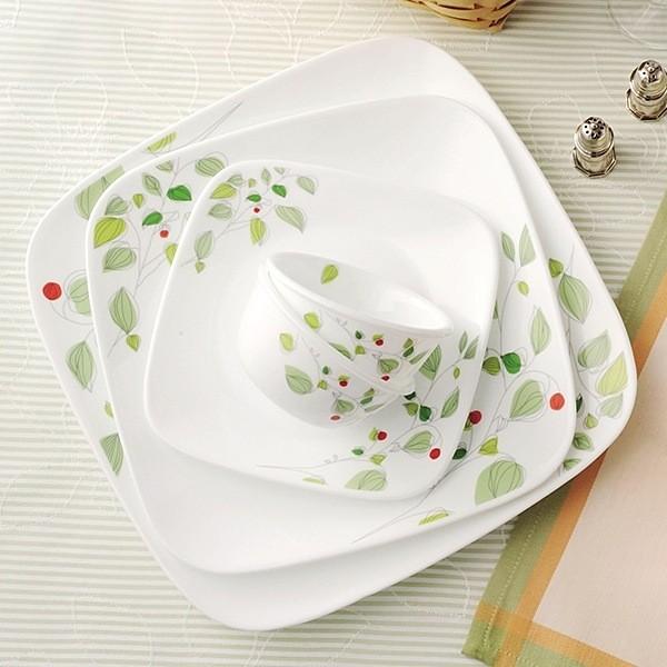 パール金属 プレート 17cm コレール CORELLE スクエア 白 食器 皿 角皿