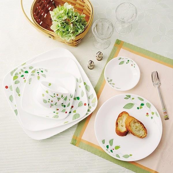 パール金属 プレート 17cm コレール CORELLE スクエア 白 食器 皿 角皿