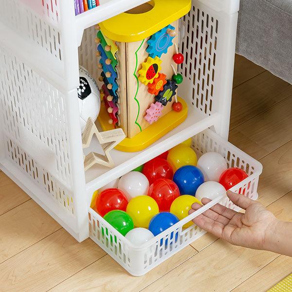 サンコープラスチック バスケット A4サイズ 幅31.7×奥行24.9×高さ7.6cm