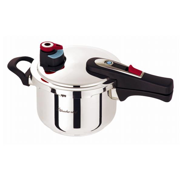 ワンダーシェフ 圧力鍋 3L IH対応 18cm 圧力切替 エリユム 片手圧力鍋