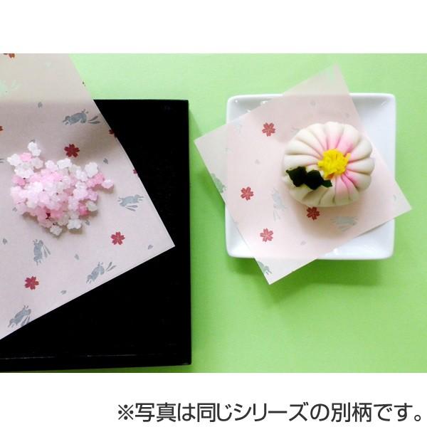 ワックスペーパーセット ハンディ 和柄 松竹梅 15cm角 2柄各25枚