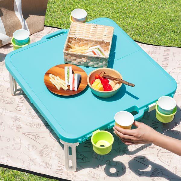 折りたたみテーブル 軽量 ピクニックテーブル レジャーテーブル