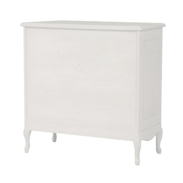 チェスト 幅90cm 4段 姫系 猫脚 完成品 HAMPTON （ 洋タンス 5杯 白