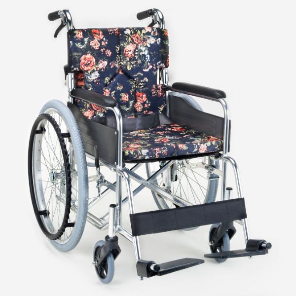 車いす 自走式 背折れタイプ 座面幅40cm 非課税 （ 車椅子 車イス 介護