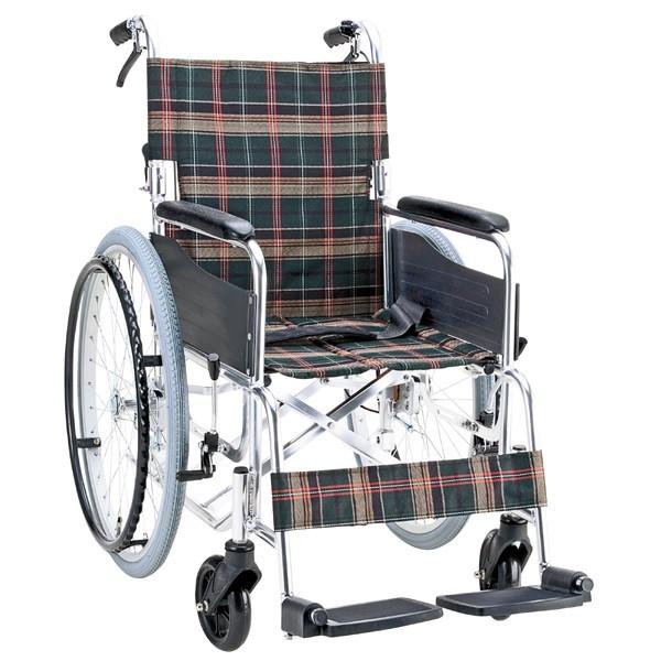 車いす 自走式 背折れタイプ 座面幅38cm 非課税 （ 車椅子 車イス 介護