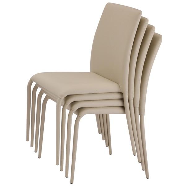 チェア ダイニングチェア スタッキングチェア リンク 4脚セット