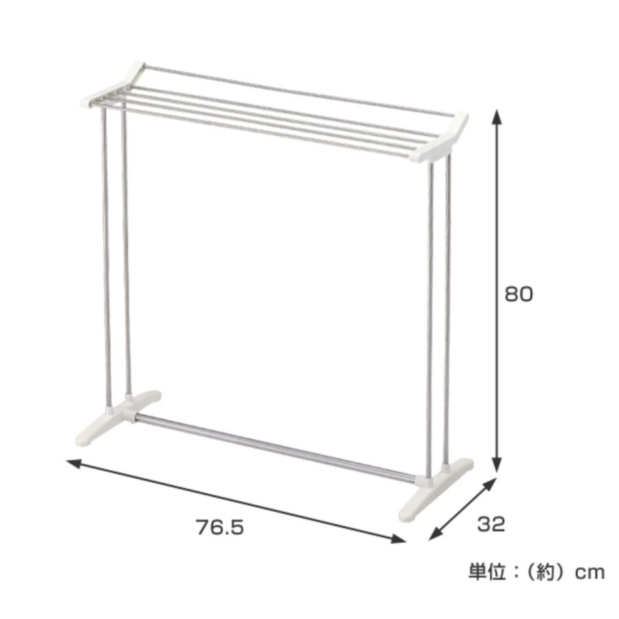 室内物干し PORISH バスタオルスタンド ステンレス （ ステンレス製 軽量 タオルスタンド 洗濯物干し 部屋干し ）｜interior-palette｜02