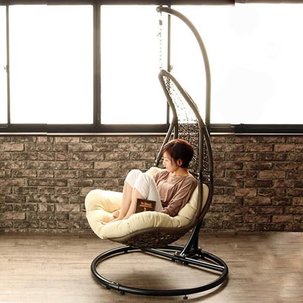 fauteuil de jardin suspendu -fibres-robustes-design-cabane-NESTREST-Dedon