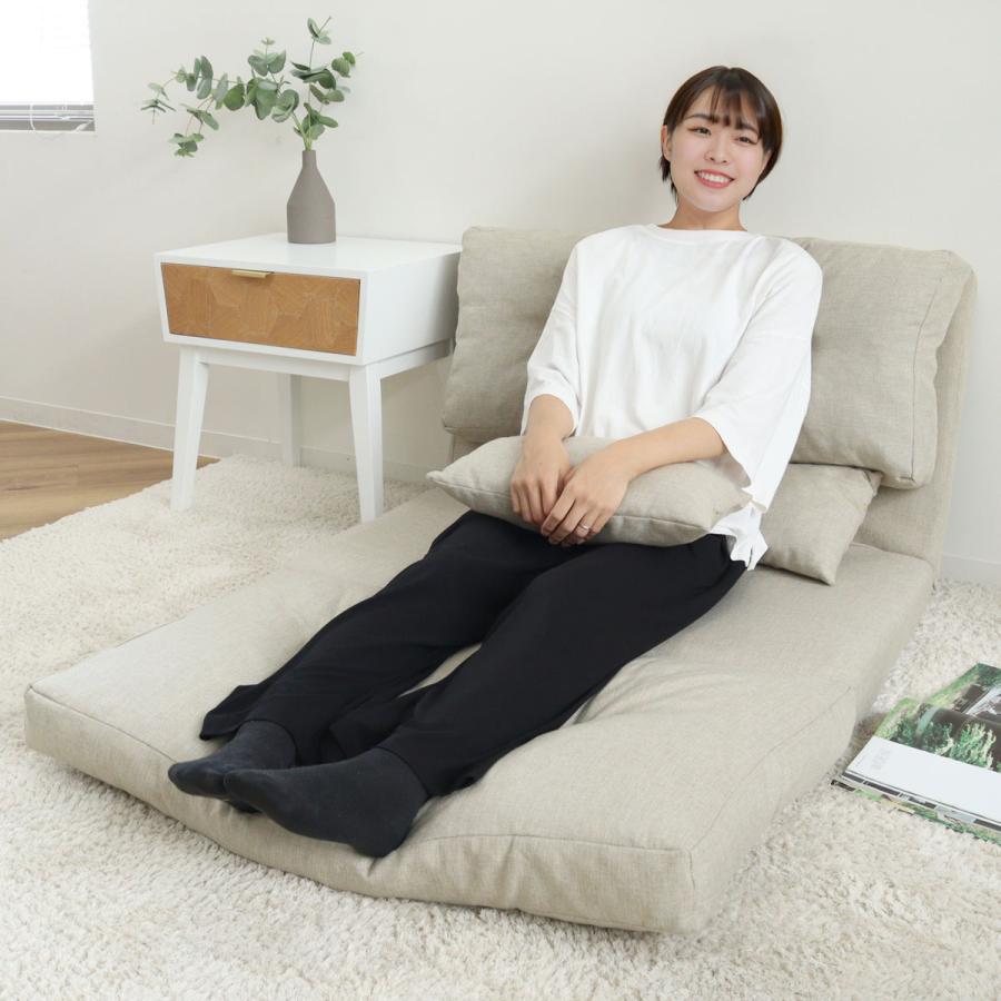 フロアソファ 2人掛け ソファベット 3way （ ソファ ソファーベッド 2